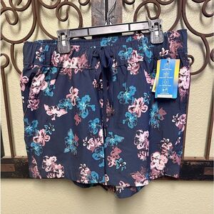 Burnside floral all over print pocket shorts